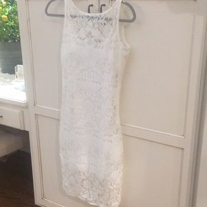 Fitted white Tularosa dress!